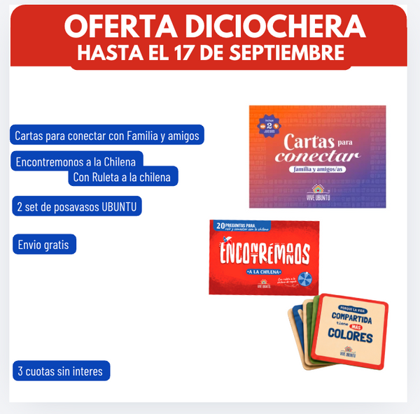 SOBREMESA 18CHERA + ENVIO GRATIS + Regalo